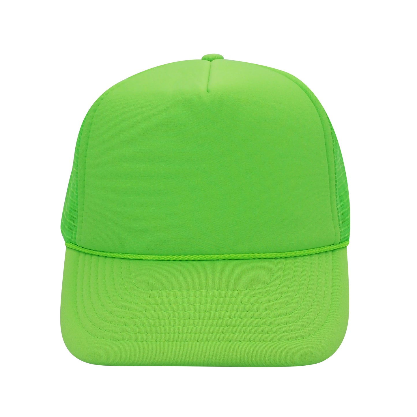 Nissun Neon Color Foam Mesh Trucker Hats Caps, Two Tone Snapbacks - Blank