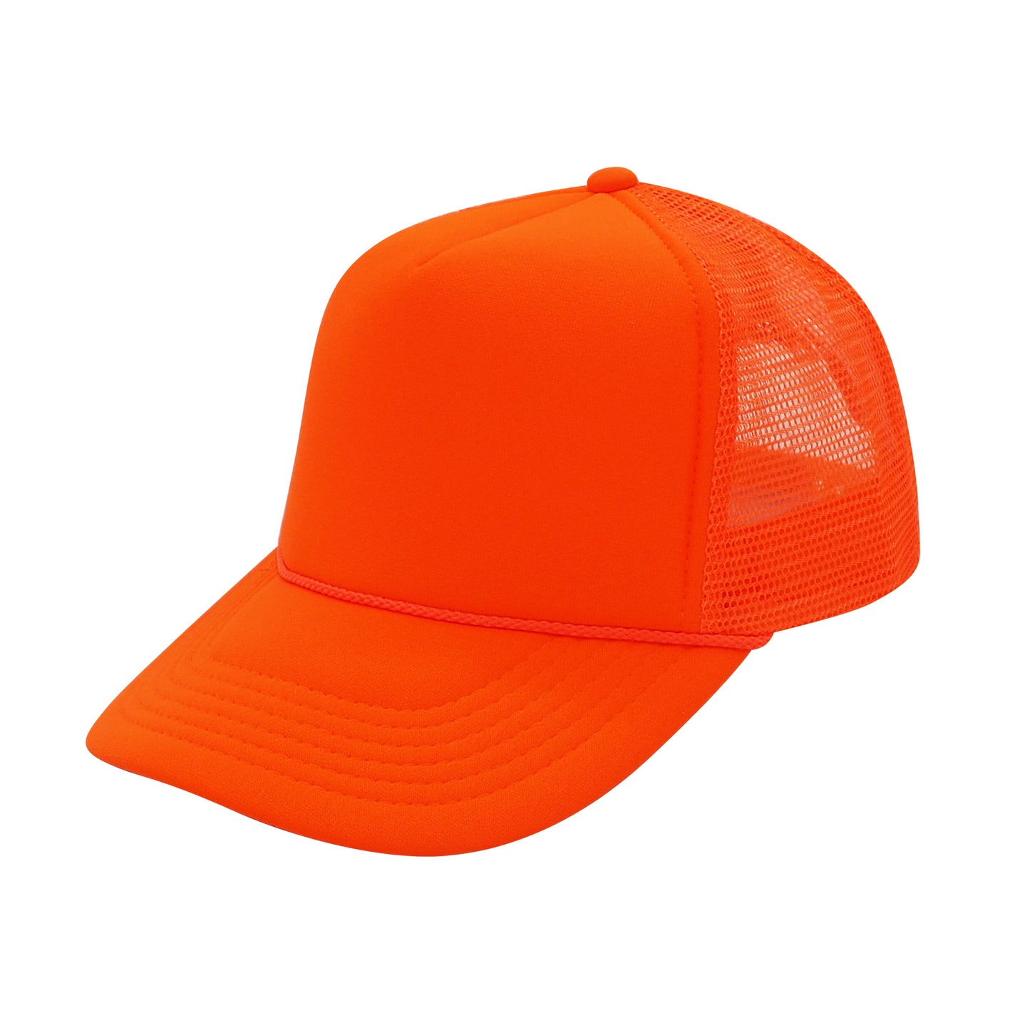 Nissun Neon Color Foam Mesh Trucker Hats Caps, Two Tone Snapbacks - Blank