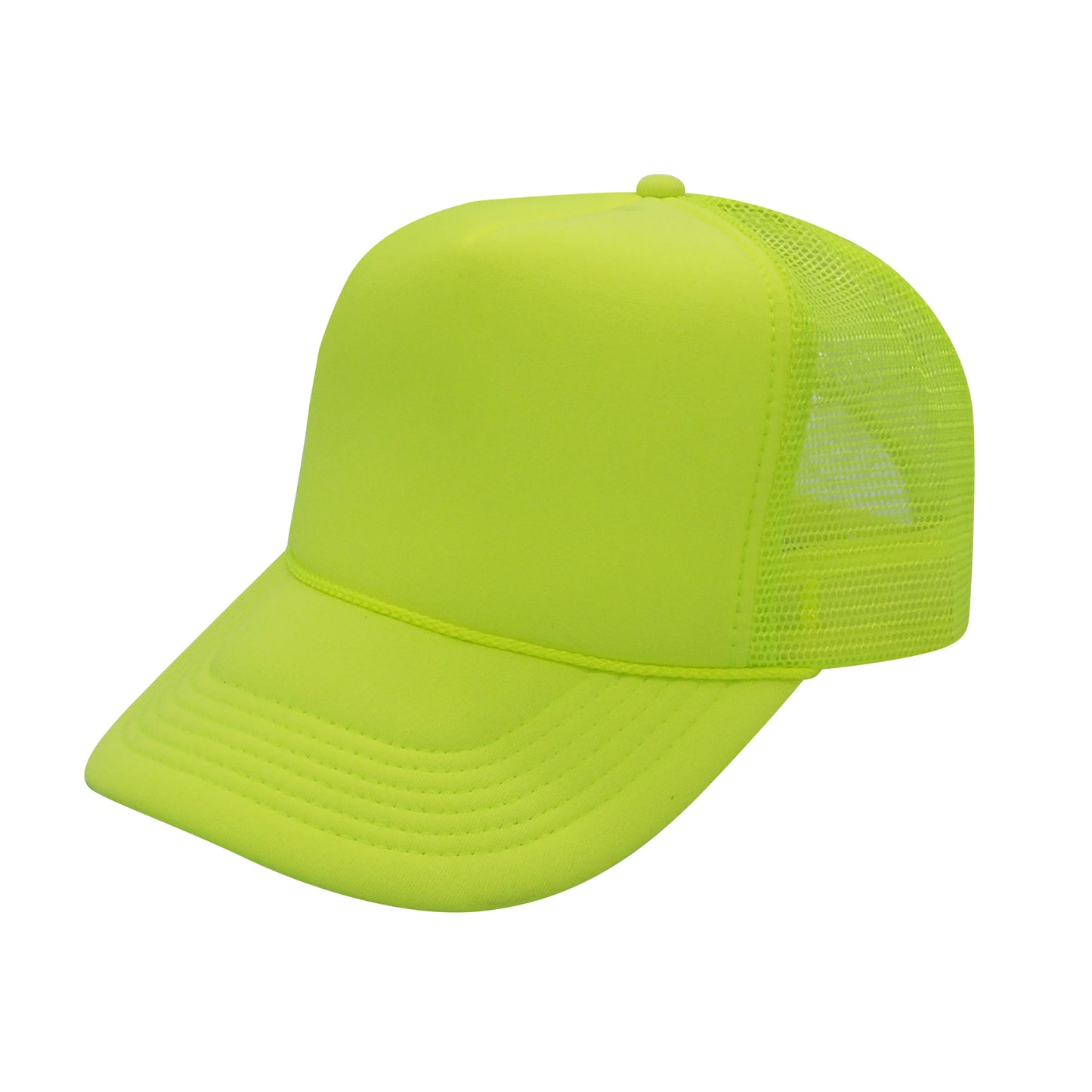 Nissun Neon Color Foam Mesh Trucker Hats Caps, Two Tone Snapbacks - Blank