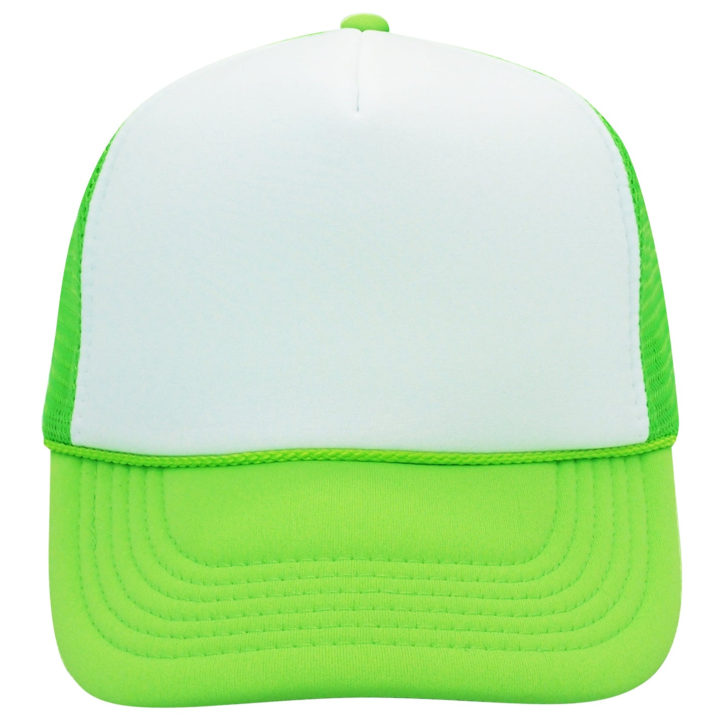 Nissun Classic Trucker Baseball Hats Caps Foam Mesh Blank Solid Two Tone Snapback - Blank