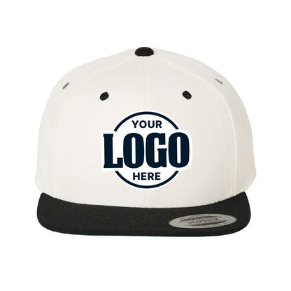 Custom Embroidered YP Classics, Yupoong 6089 - Premium Flat Bill, Snapback Cap, 6089M