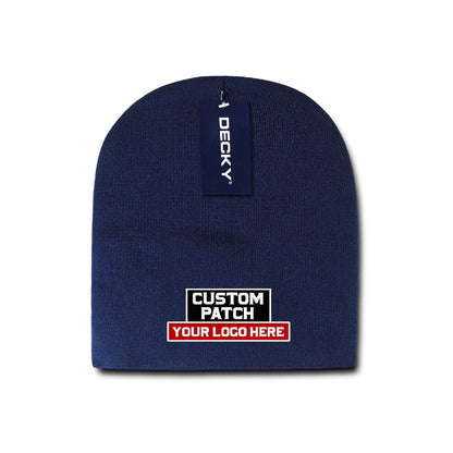 Custom Patch Decky 187 - Acrylic Short Beanie, Knit Cap - 187