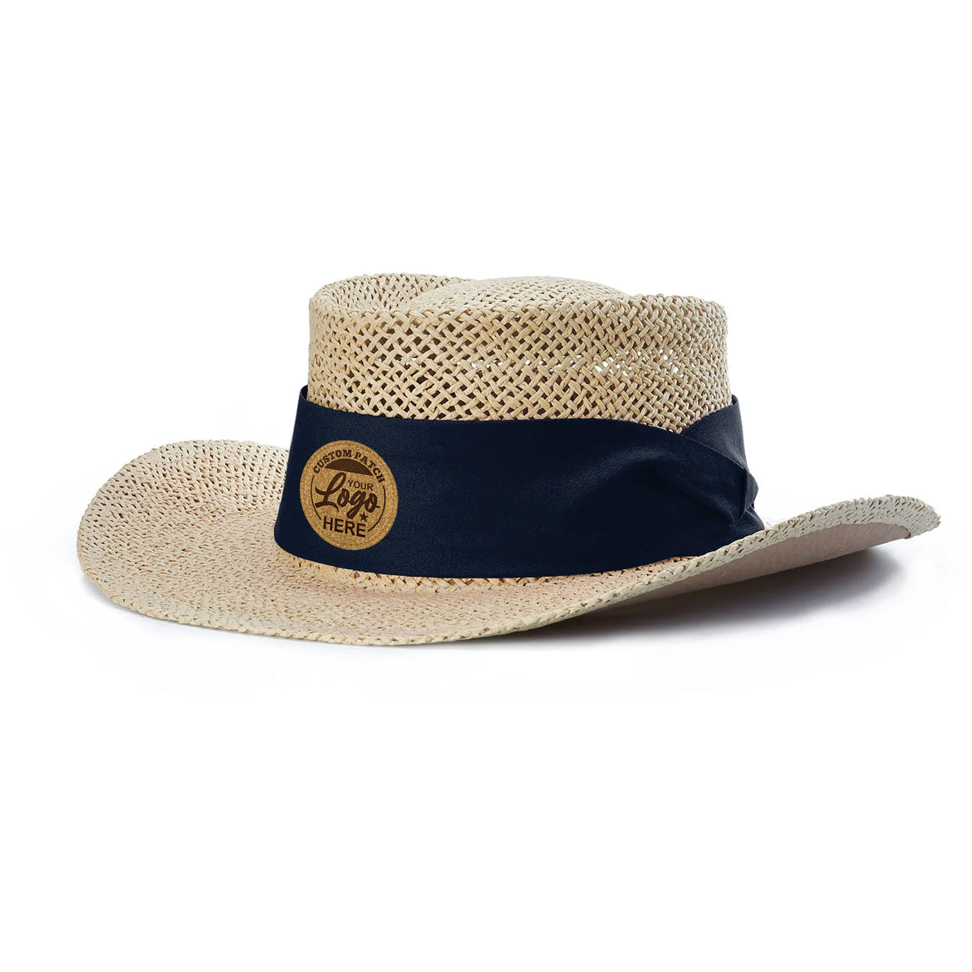 Custom Patch Richardson 824 Classic Gambler Hat, Straw Hat