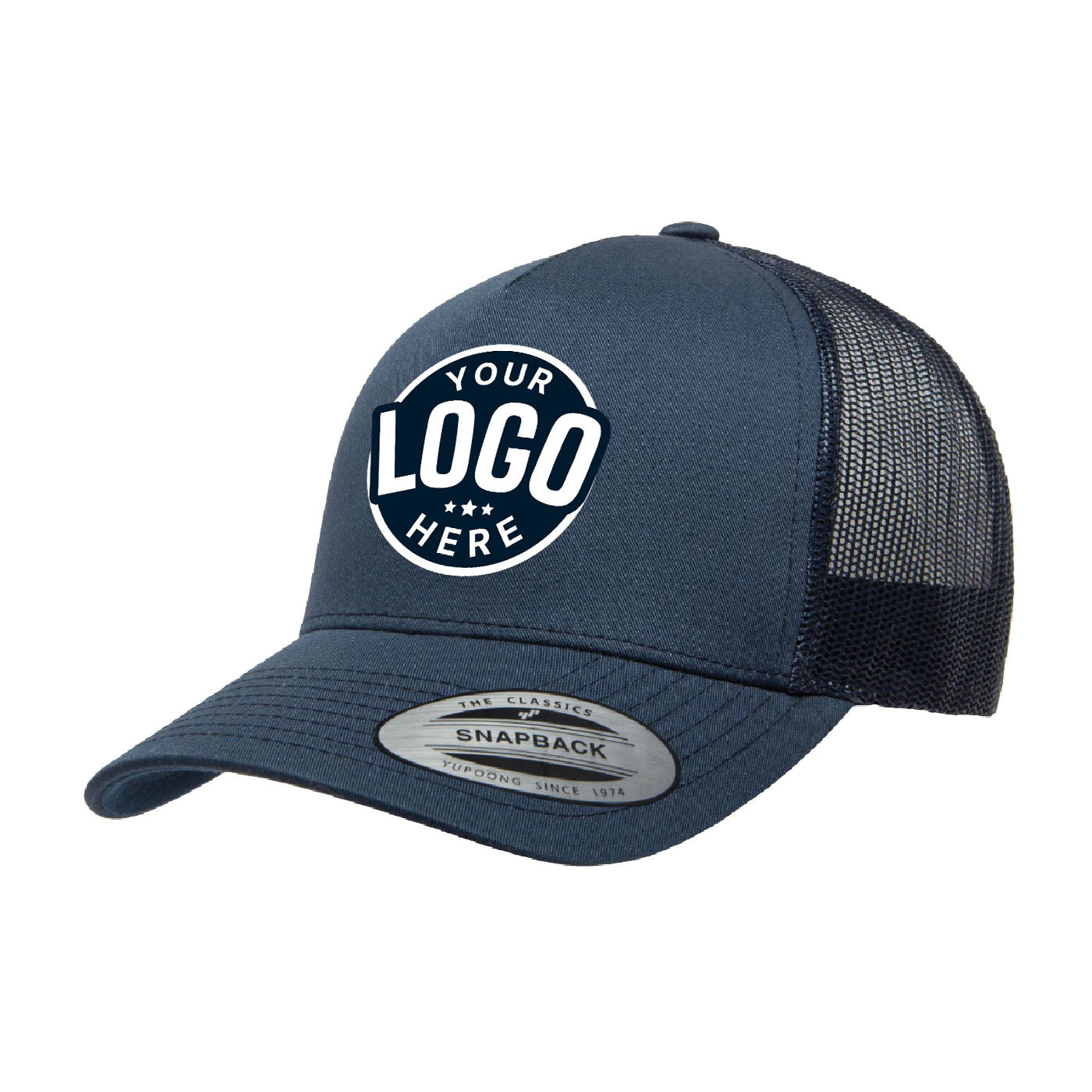 Custom Embroidered Yupoong 6506 5-Panel Retro Trucker Hat, Mesh