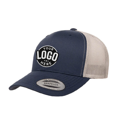 Custom Embroidered Yupoong 6606T Retro Trucker Hat, Mesh Back, 2-Tone Colors, YP Classics