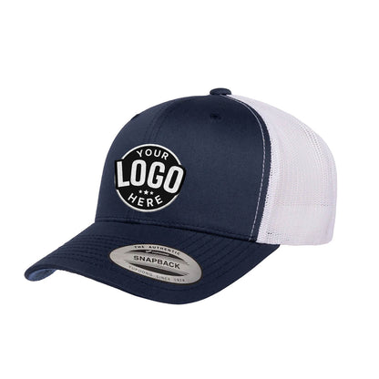 Custom Embroidered Yupoong 6606T Retro Trucker Hat, Mesh Back, 2-Tone Colors, YP Classics