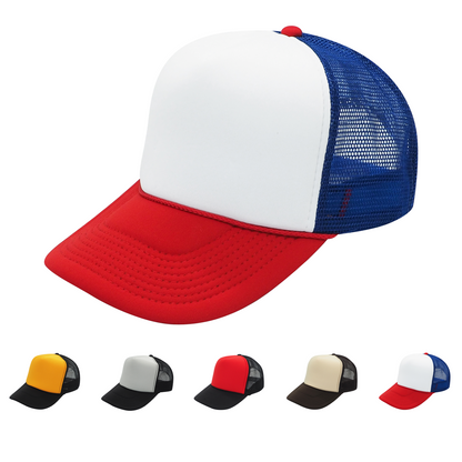 Nissun Cap SCC 5 Panel Foam Trucker Hat Split Colors