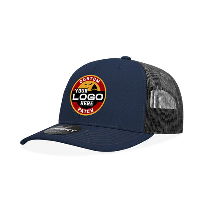 Custom Patch Decky 6031 - 6 Panel Mid Profile Structured Contra-Stitch Trucker Hat