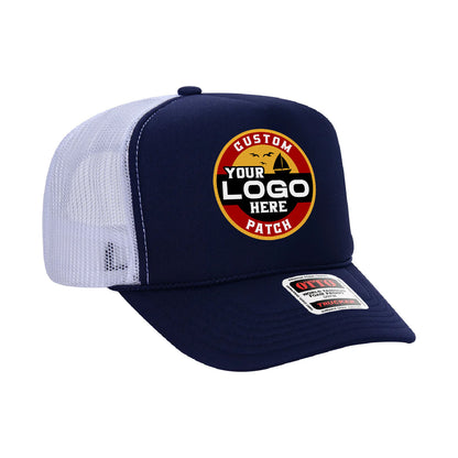 Custom Patch Otto 39-165 - 5 Panel High Crown Foam Trucker Hat Mesh Back Cap