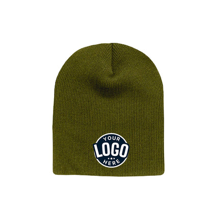 Custom Embroidered Decky 614 - Acrylic Short Beanie, Knit Cap - 614