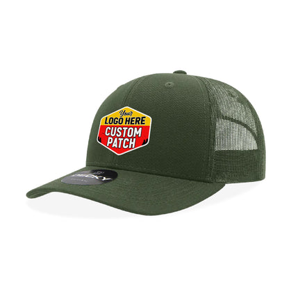 Custom Patch Decky 5019 - Youth 6 Panel Mid Profile Structured Cotton Trucker, Kids Classic Trucker Hat