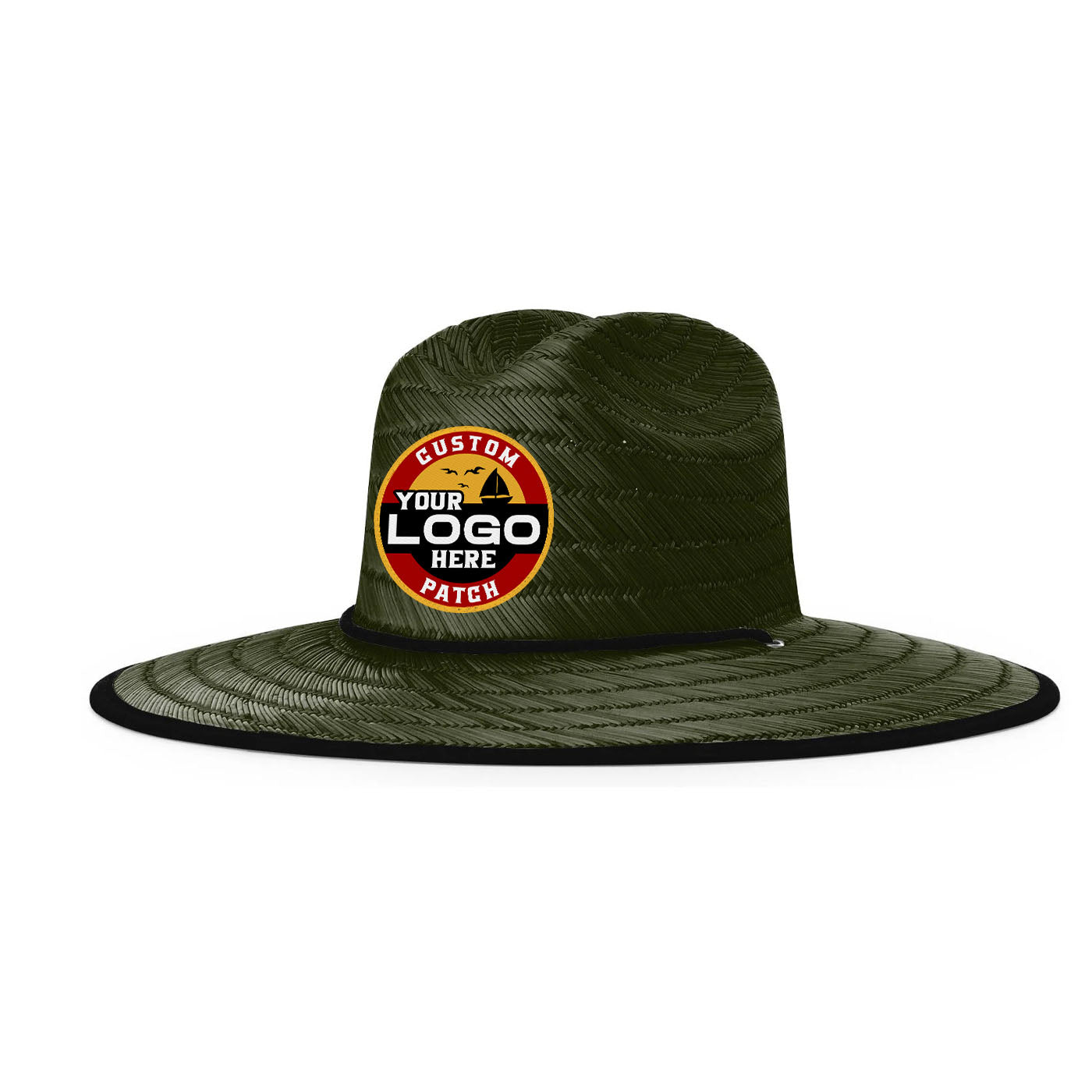 Custom Patch Richardson 828 Lined Waterman Straw Lifeguard Hat