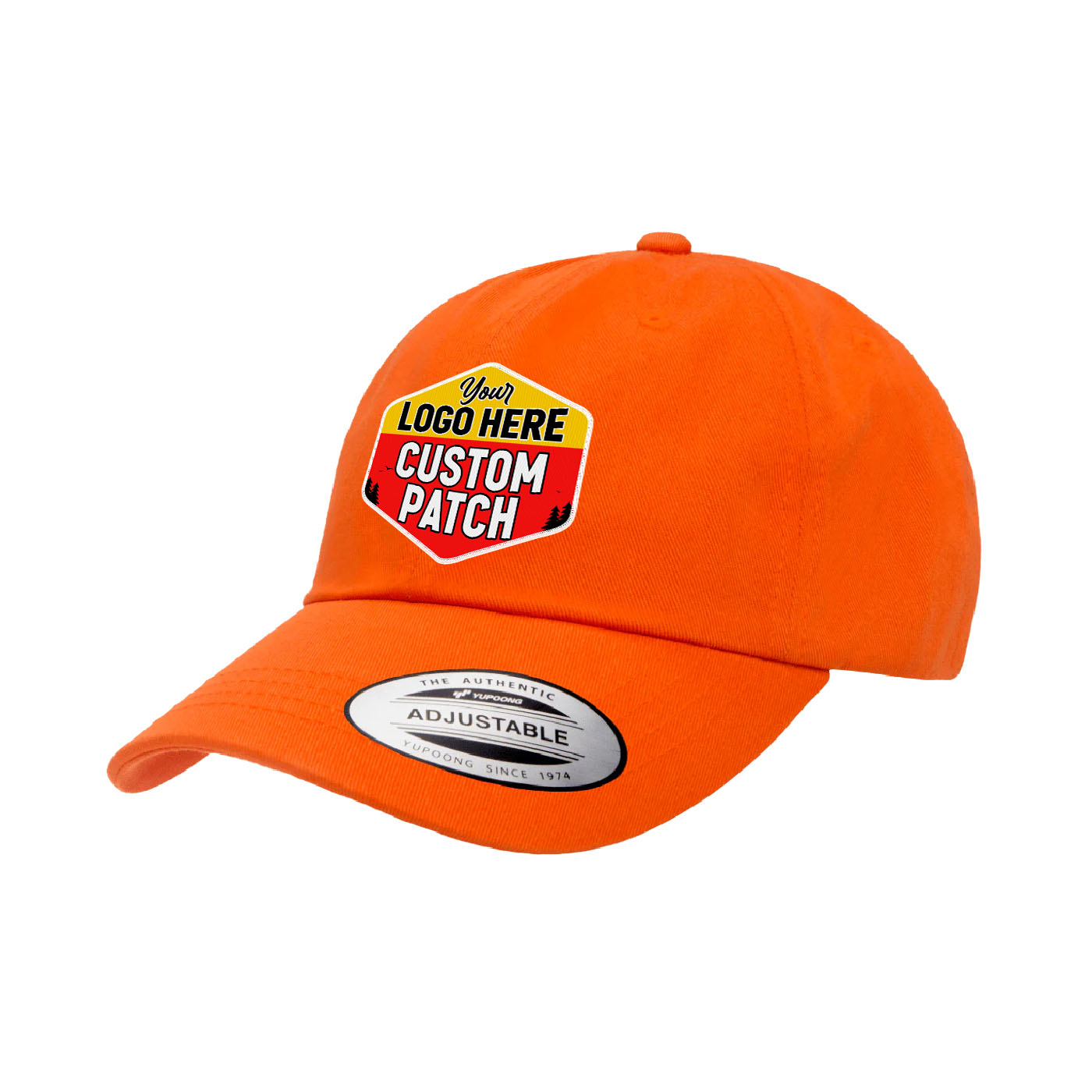 Custom Patch Yupoong 6245CM Dad Hat, Low Profile Cotton Twill Cap