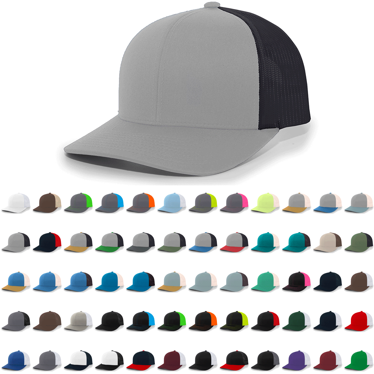 Pacific Headwear 104C Trucker Snapback Cap