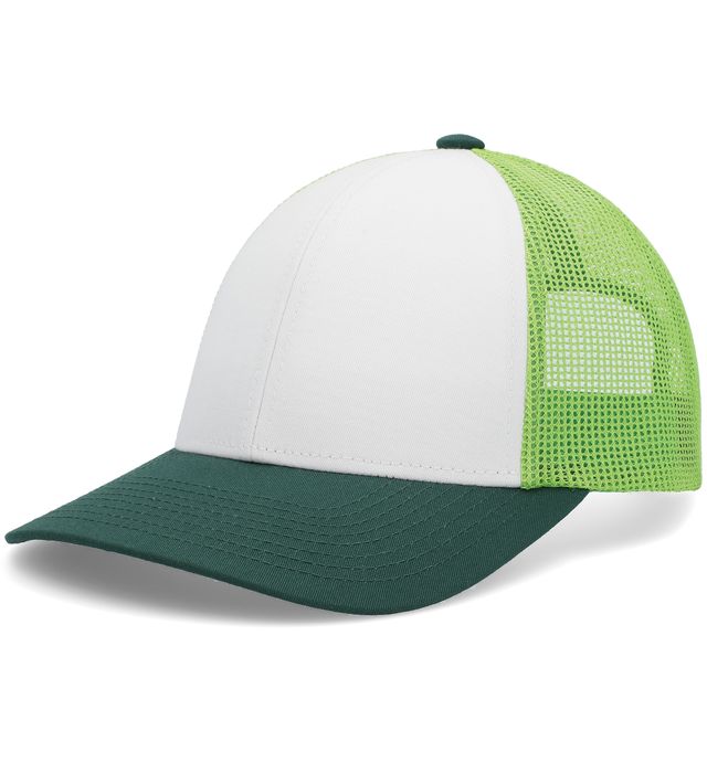 Custom Embroidered Pacific Headwear P114 Low-Pro Trucker Cap - Flat Embroidery