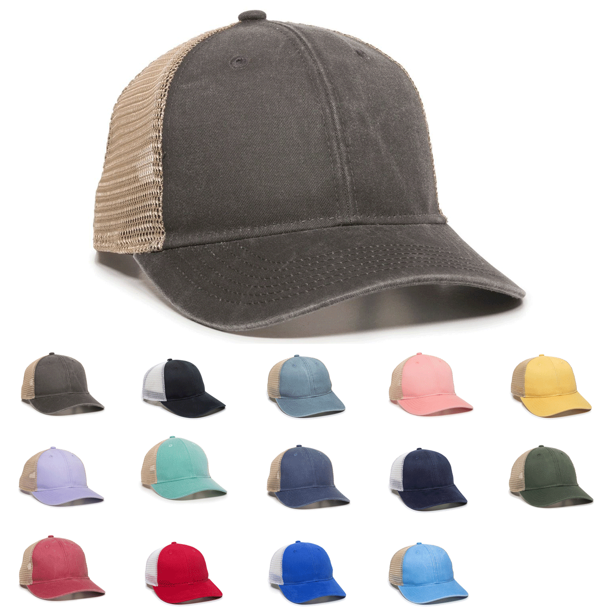 Outdoor Cap PNY-100M Ladies Fit Ponytail Mesh Back Hat
