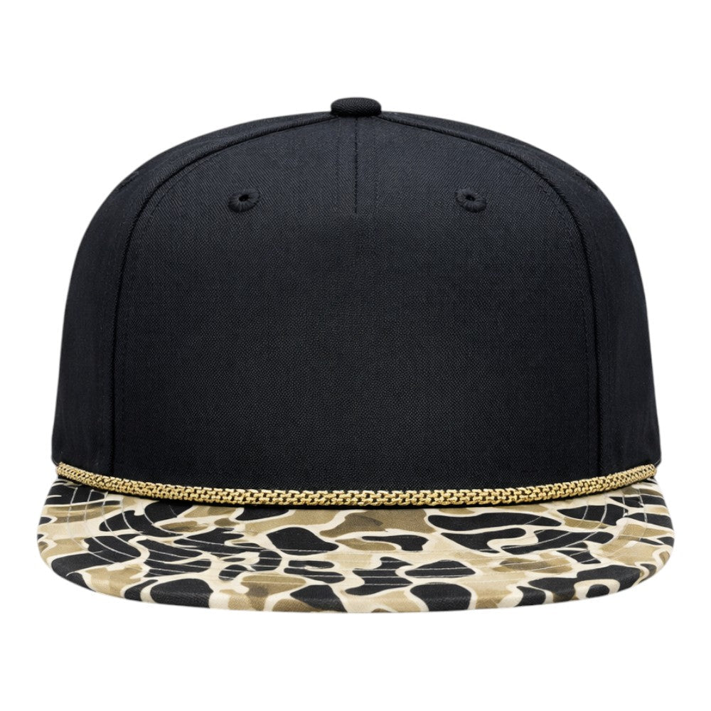 Blank Rope Hats Camo 5-Panel Snapback