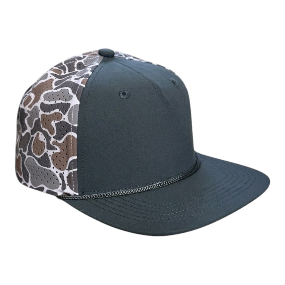 Blank Rope Hats Camo 5-Panel Snapback