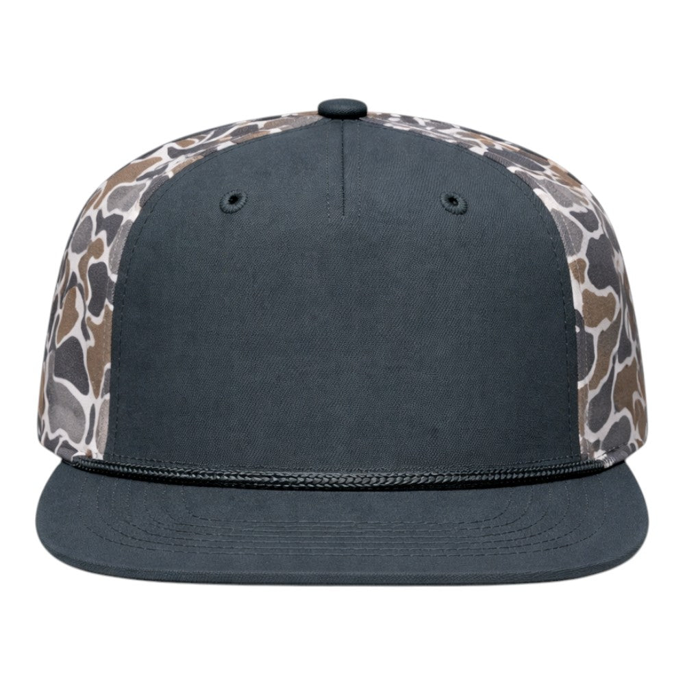 Blank Rope Hats Camo 5-Panel Snapback