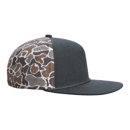 Blank Rope Hats Camo 5-Panel Snapback