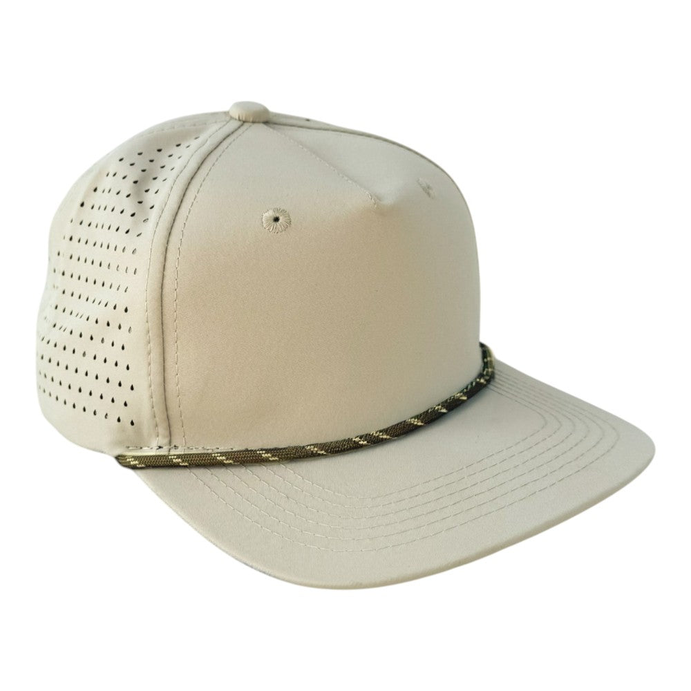 Blank Rope Hats Perforated Unstructured Cap