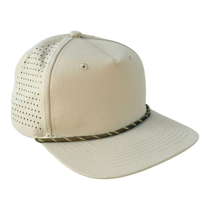 Blank Rope Hats Perforated Unstructured Cap