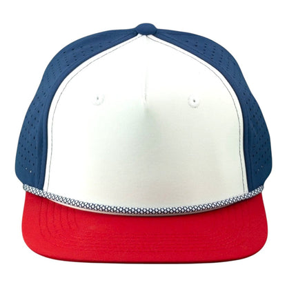 Blank Rope Hats Perforated Unstructured Cap