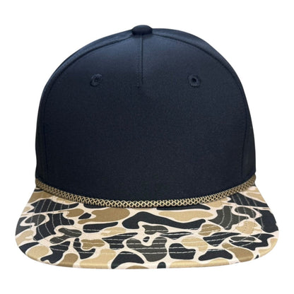 Blank Rope Hats Perforated Structured Cap
