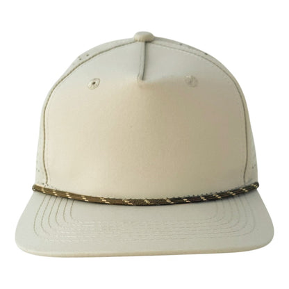 Blank Rope Hats Perforated Unstructured Cap