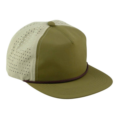 Blank Rope Hats Perforated Unstructured Cap