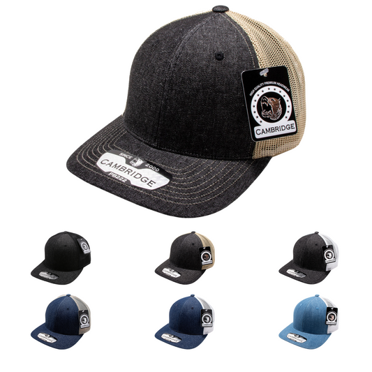 Pit Bull Cambridge PB222D Denim Trucker Hat PB222