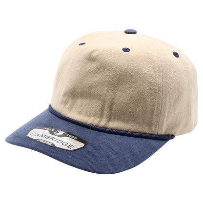 Pit Bull PB286 Five Panel Khaki Two-Tone Rope Unstructured Hat