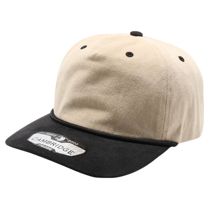 Pit Bull PB286 Five Panel Khaki Two-Tone Rope Unstructured Hat