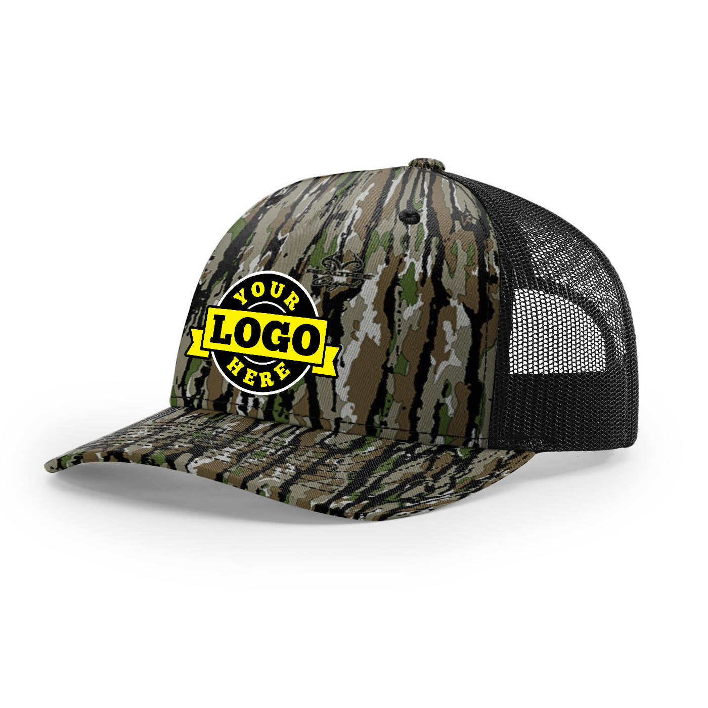 Custom Embroidered Richardson 112PFP Printed Five Panel Trucker Hat Camo Cap - 112 PFP