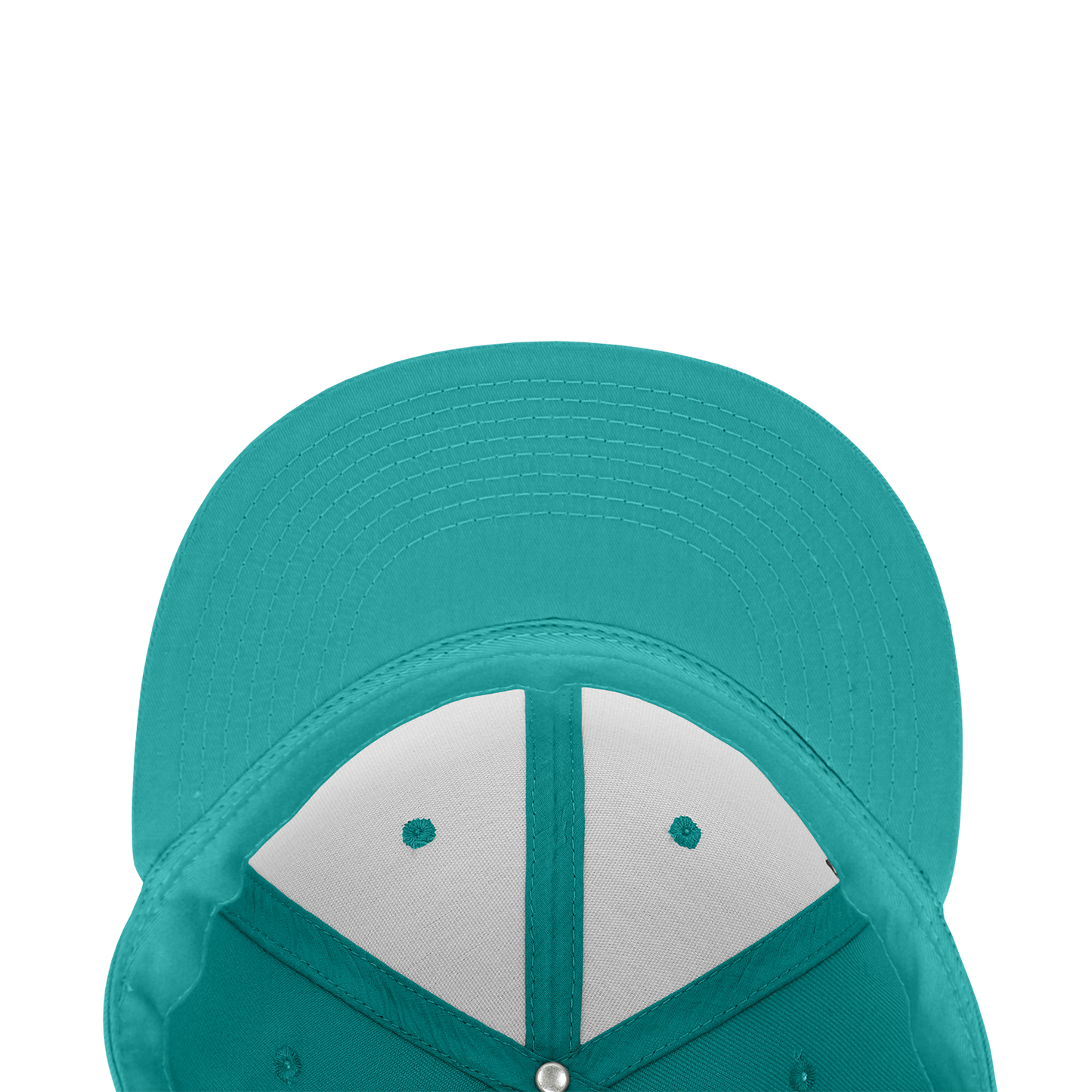 Decky RP1 Fitted Flat Bill Hat, Retro Fitted Cap (Sizes: 6 7/8 - 7 1/4)