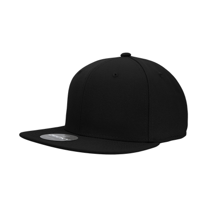 Decky RP1 Fitted Flat Bill Hat, Retro Fitted Cap (Sizes: 7 3/8 - 7 3/4)
