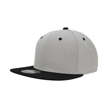 Decky RP1 Fitted Flat Bill Hat, Retro Fitted Cap (Sizes: 7 3/8 - 7 3/4)