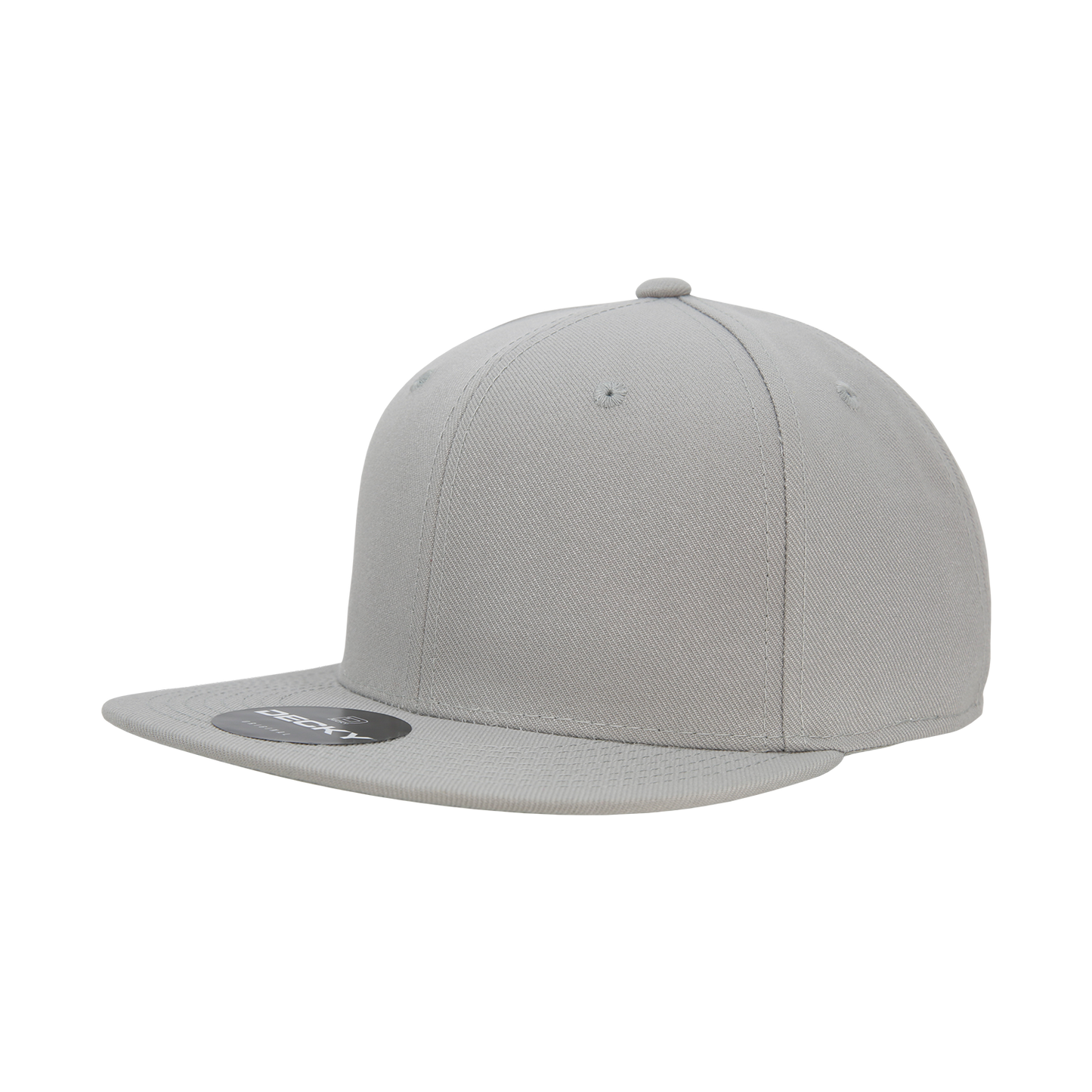 Decky RP1 Fitted Flat Bill Hat, Retro Fitted Cap (Sizes: 6 7/8 - 7 1/4)