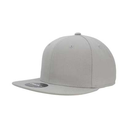 Decky RP1 Fitted Flat Bill Hat, Retro Fitted Cap (Sizes: 6 7/8 - 7 1/4)