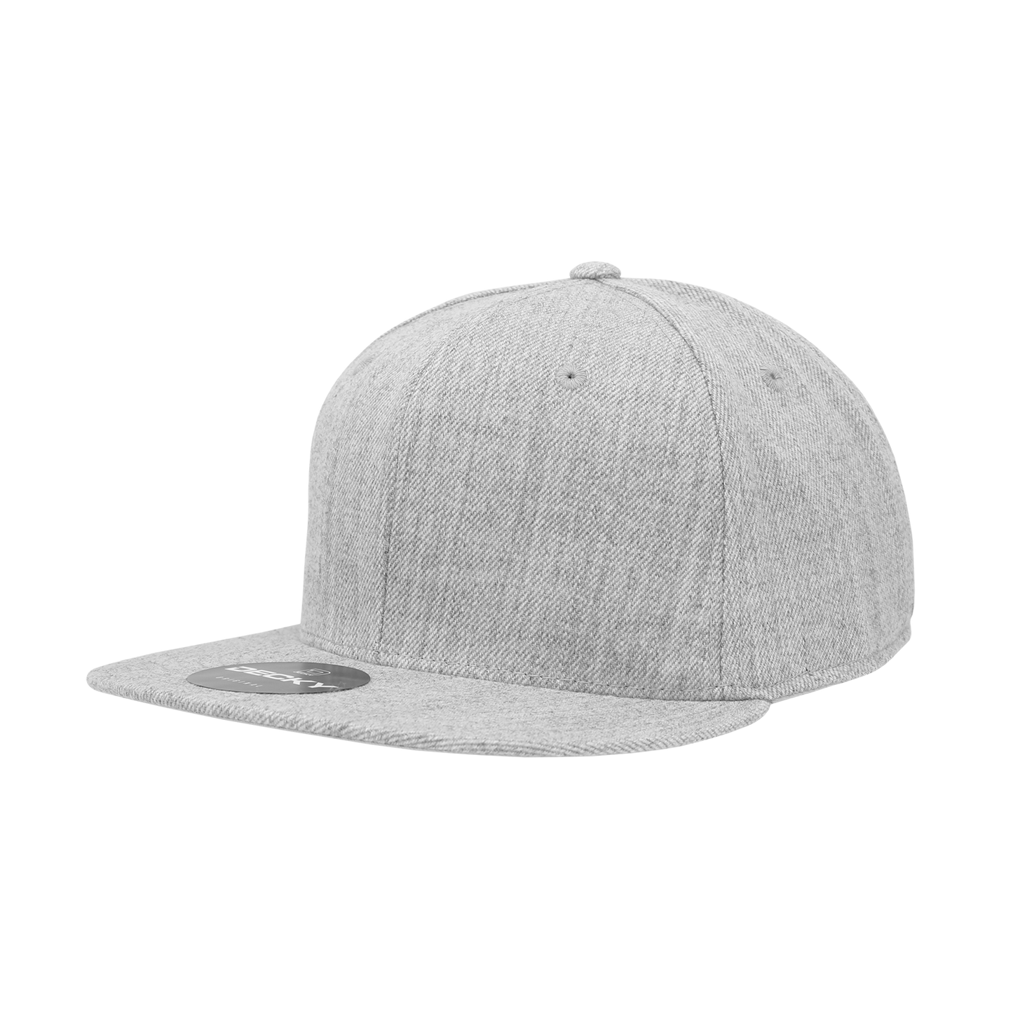 Decky RP1 Fitted Flat Bill Hat, Retro Fitted Cap (Sizes: 7 3/8 - 7 3/4)