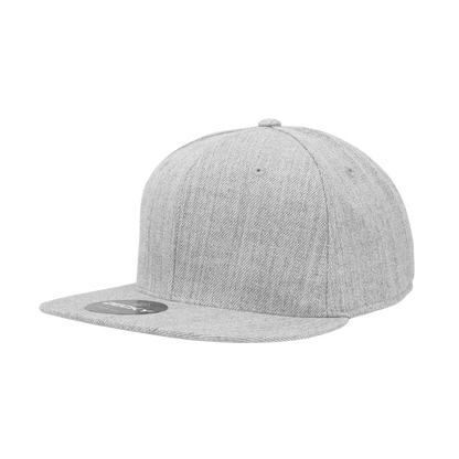 Decky RP1 Fitted Flat Bill Hat, Retro Fitted Cap (Sizes: 6 7/8 - 7 1/4)