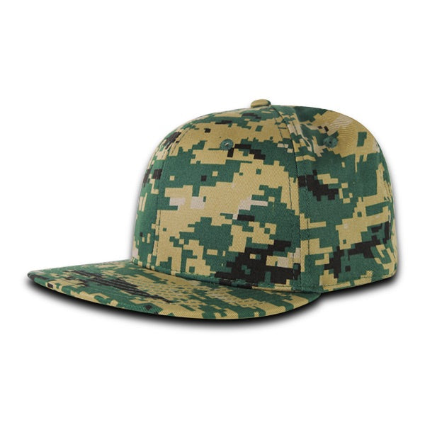 Decky RP1 Digital Camo Retro Fitted Cap Flat Bill Hat Camouflage