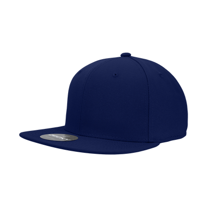 Decky RP1 Fitted Flat Bill Hat, Retro Fitted Cap (Sizes: 6 7/8 - 7 1/4)