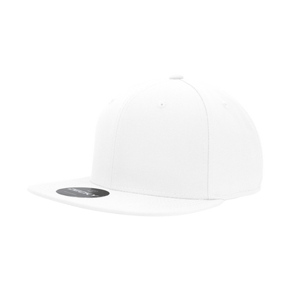 Decky RP1 Fitted Flat Bill Hat, Retro Fitted Cap (Sizes: 7 3/8 - 7 3/4)