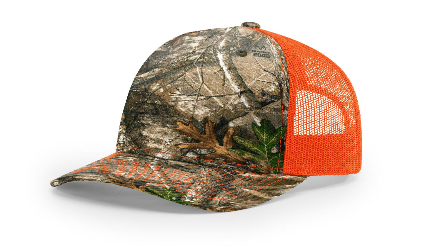 Richardson 112PFP Printed Five Panel Trucker Hat Camo Cap 112 PFP - Blank