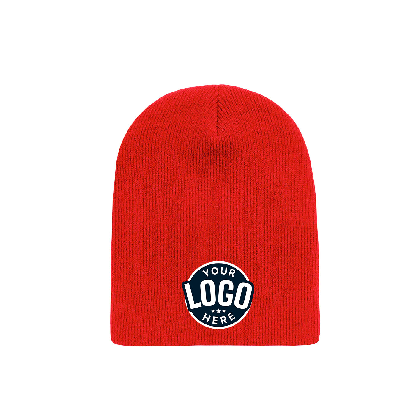 Custom Embroidered Decky 614 - Acrylic Short Beanie, Knit Cap - 614