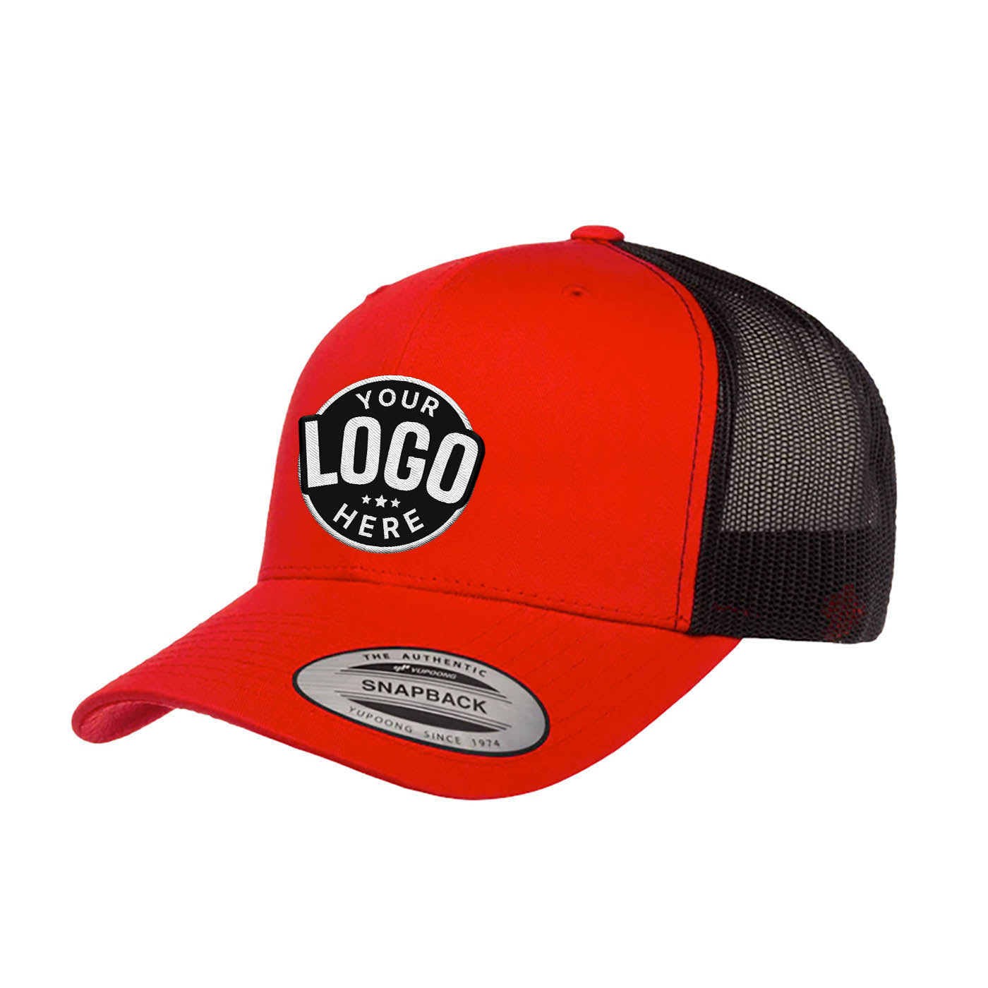 Custom Embroidered Yupoong 6606T Retro Trucker Hat, Mesh Back, 2-Tone Colors, YP Classics