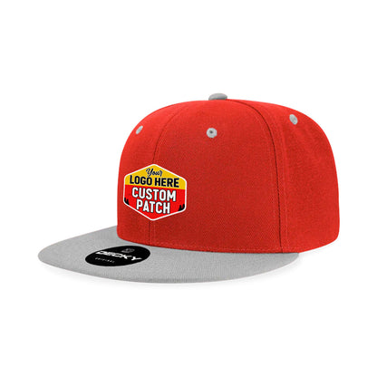 Custom Patch Decky 6020 High Profile 6 Panel Snapback, Flat Bill Hat