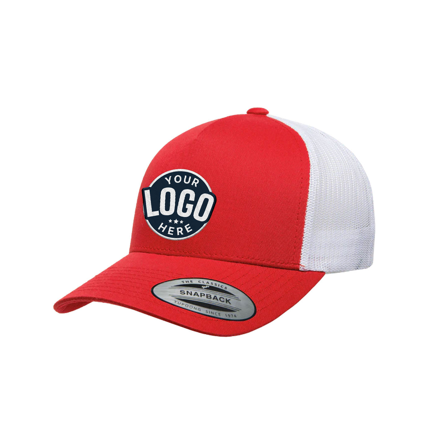 Custom Embroidered Yupoong 6506T 5-Panel Retro Trucker Hat, Mesh Back, 2-Tone Colors, YP Classics