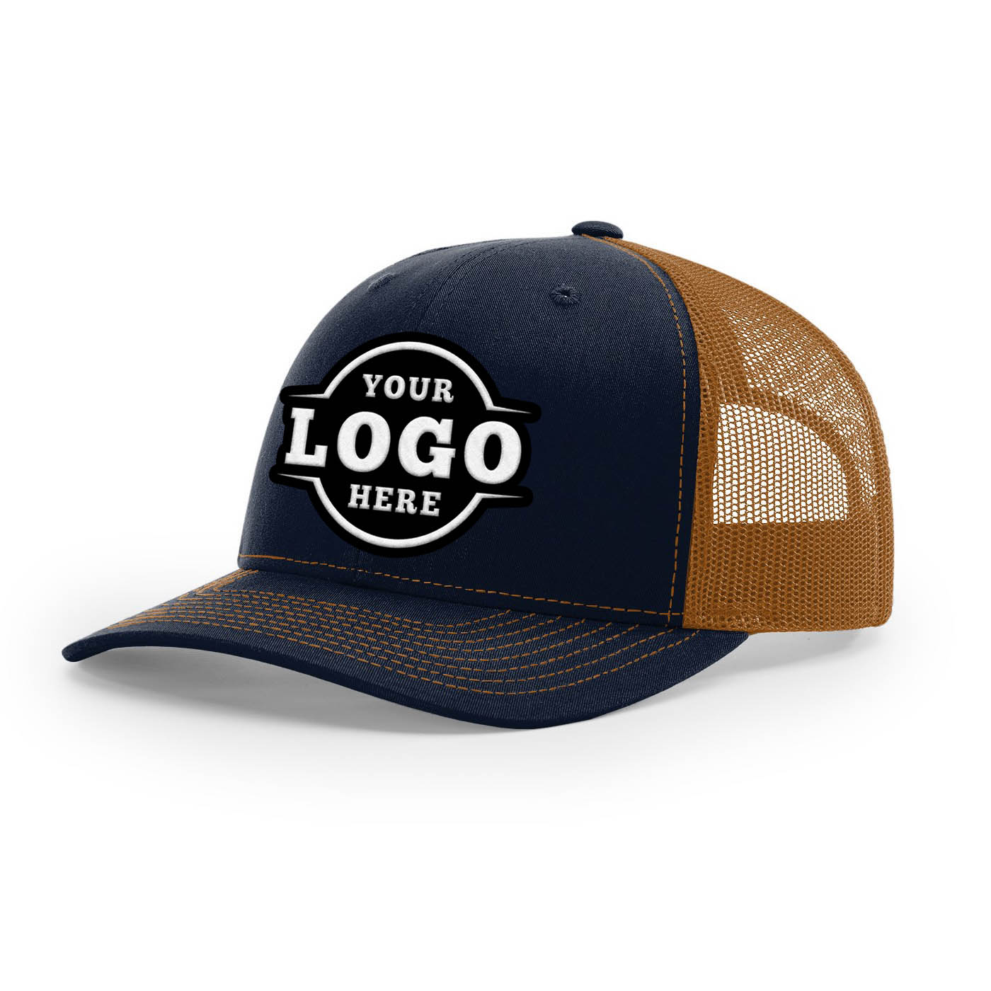 Custom embroidered shops navy hats